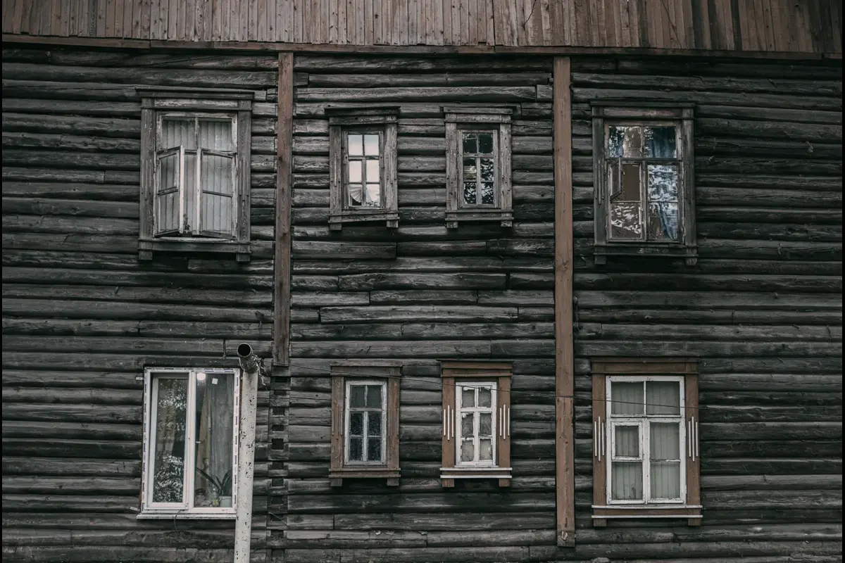 Chegdomyn, Russia. 2019. An administrative wooden barrack relocated from the Stalinist Burey Lag camp.